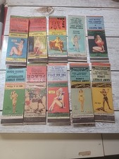 Lot of 10 Vintage Matchbook Pin-up Girlie Models Artwork Risque (A) picture