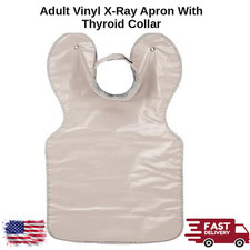 Adult 23x26 Vinyl X-Ray Apron w/ Thyroid Collar 0.3mm Lead Equivalent Dental picture