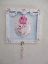 Hand Painted Sacred Heart Plaque picture