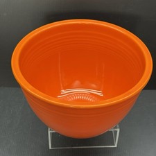 Vintage Fiesta #5 Original Red Mixing Bowl Inside Rings Wet Foot 1936-38 HLC picture