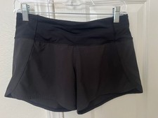 Lululemon Run Times Shorts, Black, Size 4, excellent condition picture