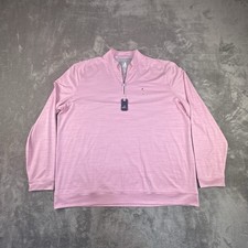 Johnnie O Apex Quarter Zip Mens XXL Pink Performance Golf Stretch Outdoor picture