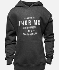 NEW THOR RACING Youth Craft Pullover Fleece Hoodie CHARCOAL SMALL 3052-0607 picture