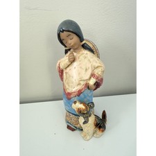 Lladro Chiquita Girl with Dog Figurine Hand Made in Spain 1986 Collectible 2165 picture