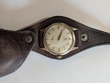 Elegant Vintage OMEGA Mid-Century Automatic Timepiece, Military Watch Band. picture