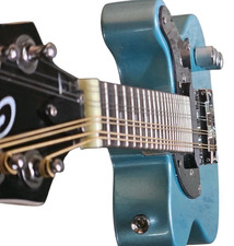 GREAT PLAYING ELECTRIC MANDOLIN-SOLID NEW T-STYLE PELHAM BLUE MANDO picture