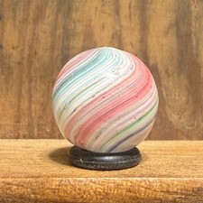 Beautiful Antique German Handmade Onionskin Marble 9/16” Near Mint | 313 picture