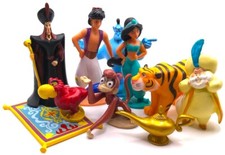 ALADDIN Figure Play Set DISNEY PVC TOY Jafar JASMINE Genie RAJAH Iago CARPET Abu picture