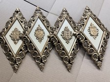Syroco Wall Plaque/ Wall Decor Vintage 1967 Set Of 4  picture