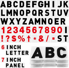300 Pcs Sign Letter Printed on Marquee Flexible, 6'', 7'' picture