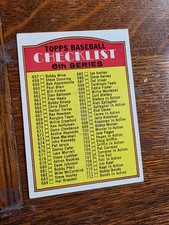 1972 Topps - Checklist 6th Series #604 Copyright on Center Right picture