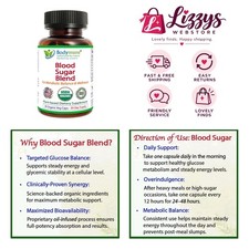Blood Sugar Support Supplement - 30 Caps with Organic Moringa & Cinnamon picture