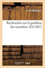 Recherches sur la prothese des membres                                          picture
