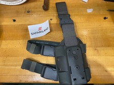 SAFARILAND SHROUD Leg Holster GREEN Double Strap 6005 Quick Release - NEW picture