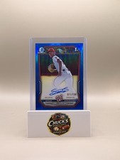 2026 Bowman Chrome Samil Serrano 1st Bowman Auto True Blue /150 Nationals picture