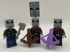 Lego Illager Pillager Ominous Banner Minifgure Lot Of 3 From Set 21267 NEW picture