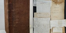 1880-30 antique LEDGER middleborough ma OTIS SOULE tanner clothing maker timber picture