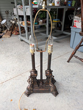 1920s-1930s Wrought antique wrought iron table lamp picture