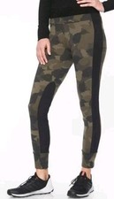 Athleta Essex Hybrid Camo Tight Jogger Pants Olive Size MP picture