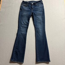 Arizona Jean Co Bootcut Jeans Womens Size 7 Mid Rise Blue Denim Stretch picture
