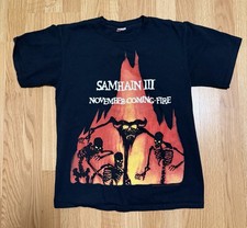 2000s Samhain III November Coming Fire T Shirt Danzig Misfits Black Band Tee picture