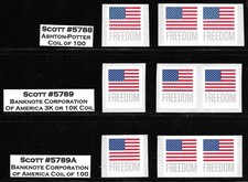 Scott #5788-5789A 2023 Flag Definitive Singles and Pairs-Complete, Mint NH picture