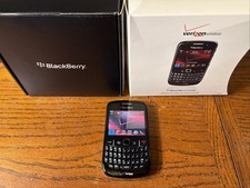 Vintage Blackberry Curve 8530 Black. Orig Box And Rare Cover. History See Pivs picture