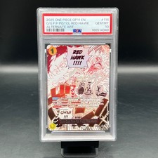 2025 One Piece OP11-114 Gum-Gum Fire-Fist Pistol Red Hawk Alternate Art PSA 10 picture