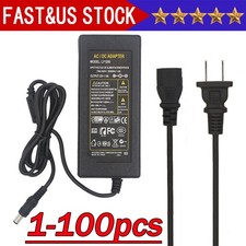 12V 5A 5 AMP 60W DC Power Supply Adapter Transformer LED Strip CCTV PC 5050 USA picture