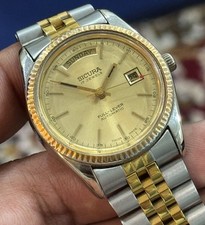 Vintage Sicura-Breitling President Automatic Two-tone Gold Dial swiss Men Watch picture