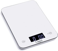 Ozeri Touch Professional Tempered Glass Digital Food Meal Kitchen Scale, White picture