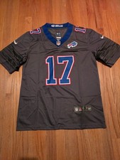 NWT adult customized bills #17 josh allen S-2xL stitched nickel city gray picture