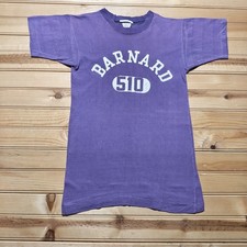 Vintage 60s Barnard 510 College Columbia School Graphic T-Shirt - Youth Small picture