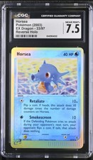 Pokemon 2003 CGC 7.5 Horsea 33/97 EX Dragon Reverse Holo picture