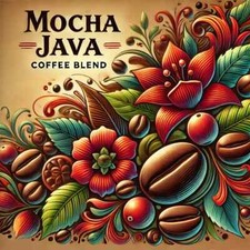 2 lb Mocha Java Blend, Whole Bean, Coffee Fresh Roasted Daily, Medium + Roast picture