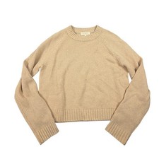 Sezane La Maille Sezane Women Sweater Yak Wool Knit Crewneck Raglan Beige Tan L picture