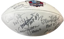 Multi Signed HOF Football picture
