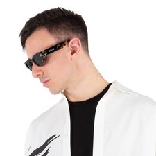 Versace Dark Grey Rectangular Men's Sunglasses VE4465 545687 53 VE4465 545687 53 picture