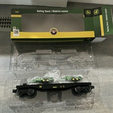 Lionel John Deere Flatcar #1921 w/ 2 Manure Spreaders #683238 NIB picture