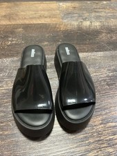Melissa Black Platform Slide Sandals picture