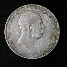 1908 Austria 5 Corona Silver Coin Franz Joseph 60th Anniversary KM#2809 FREE S&H picture