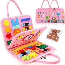 Busy Board Montessori Toys for Toddler Busy Book Sensory Preshool Early Educatio picture