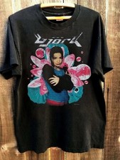 Rare Bjork 90s Retro style Black T shirt Vtg Unisex Men Women S-5XL picture