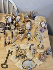 Krystonia Figurines Vintage Lot Of 24 All Have  Cards Except 1, Rueggan Wizzard. picture