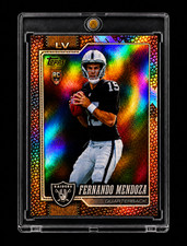 FERNANDO MENDOZA ROOKIE BROWN LEATHER REFRACTOR RARE Foil Topps 2026 RAIDERS picture