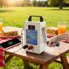 150W Portable Manual Hand Crank Dynamo Generator Emergency Survival Power Energy picture
