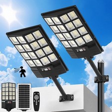 4PACK Solar Street Light, Motion Sensor & Remote Daylight White Waterproof picture