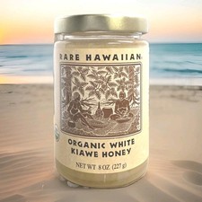 Rare Hawaiian ORGANIC White Kiawe Honey 8 oz picture