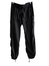 Lululemon Women’s Studio Pant Size 8 Black Drawstring Cinch Hem Lightweight picture