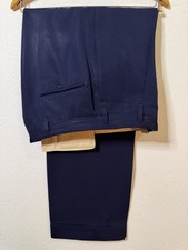 True Vintage 1950s Purple Gaberdine Slacks 31x29 Pleated picture